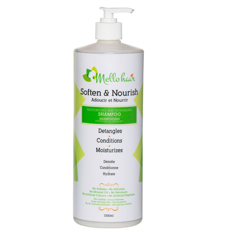 Soften & Nourish: Moisturizing & Detangling Shampoo - 1L /1000 ML